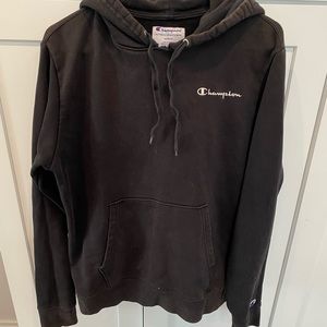 Vintage Black Champion Embroidered Sweatshirt